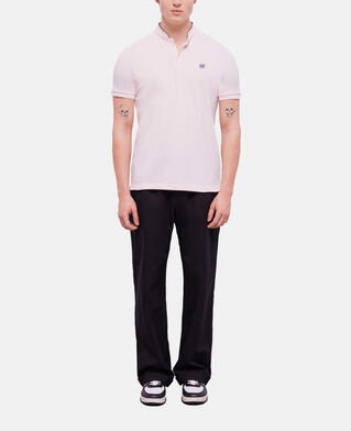 The Kooples H PINK  pink officer collar polo shirt