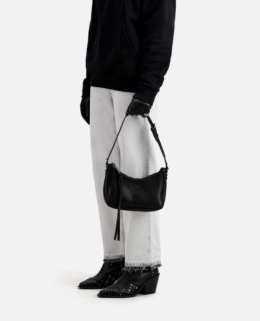 The Kooples WOMEN BLACK  jade black leather bag