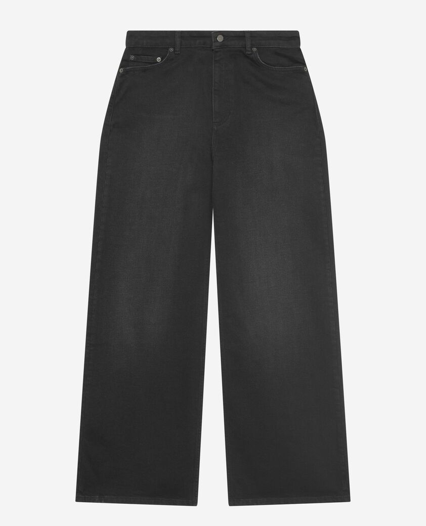 The Kooples WOMEN BLACK black wide-leg jeans