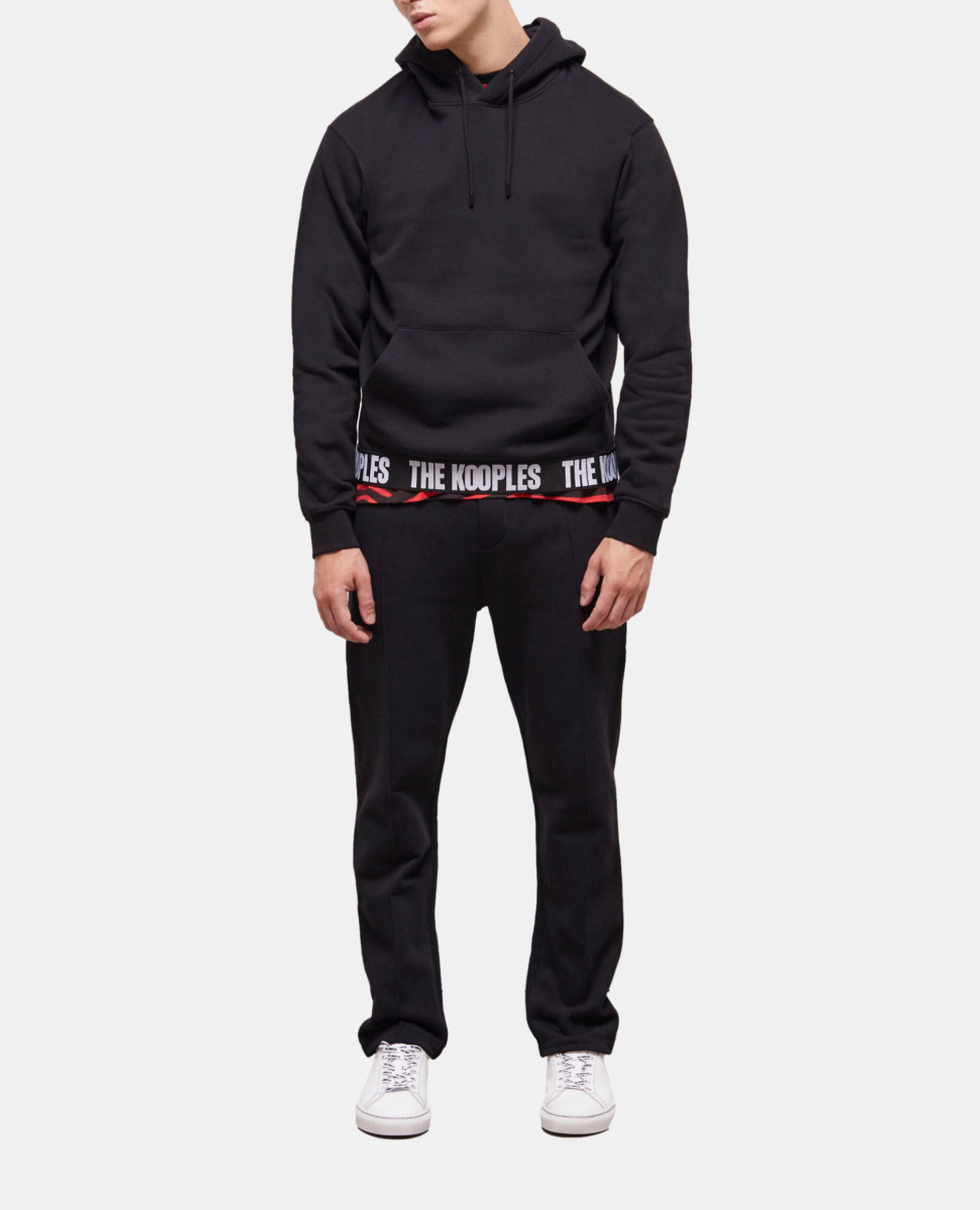 The Kooples black logo sweatshirt, BLACK, hi-res image number null