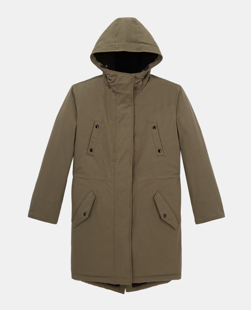 The Kooples FEMME ALGUE parka longue kaki