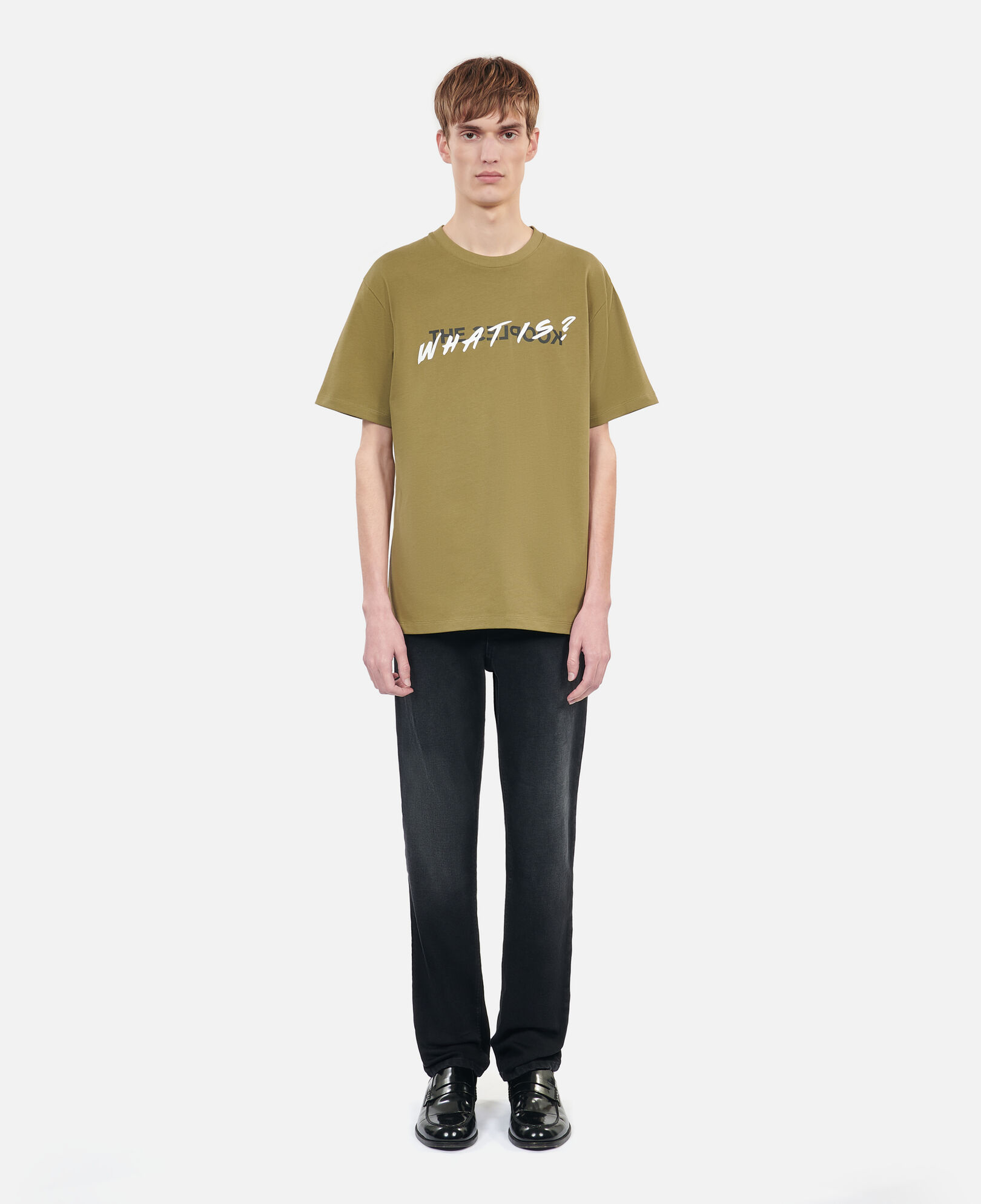The Kooples MEN OLIVE khaki what is t-shirt
