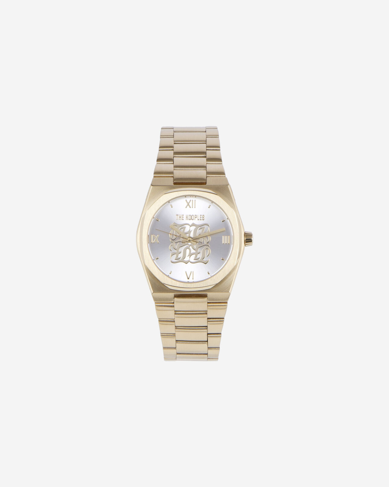 The Kooples MIXTE GOLD montre monogramme dorée