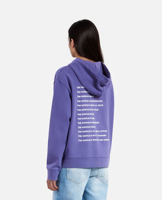 The Kooples WOMEN BLUE ATLANTIQUE what is purple hooded sweatshirt