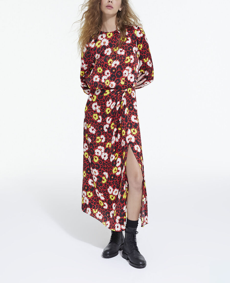 floral print long dress