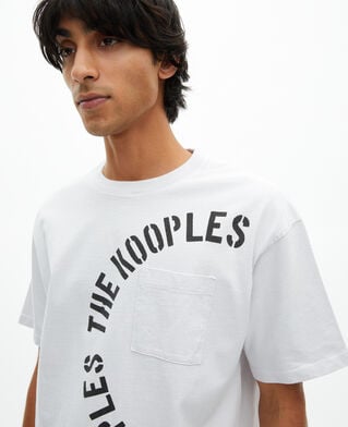 The Kooples H LIGHT GREY t-shirt with grey screen print