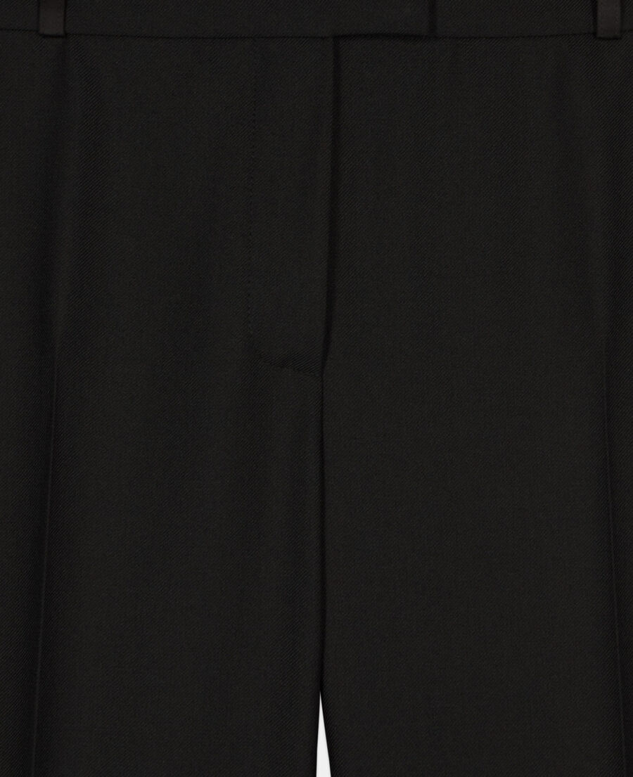 The Kooples WOMEN BLACK black wide-leg suit trousers