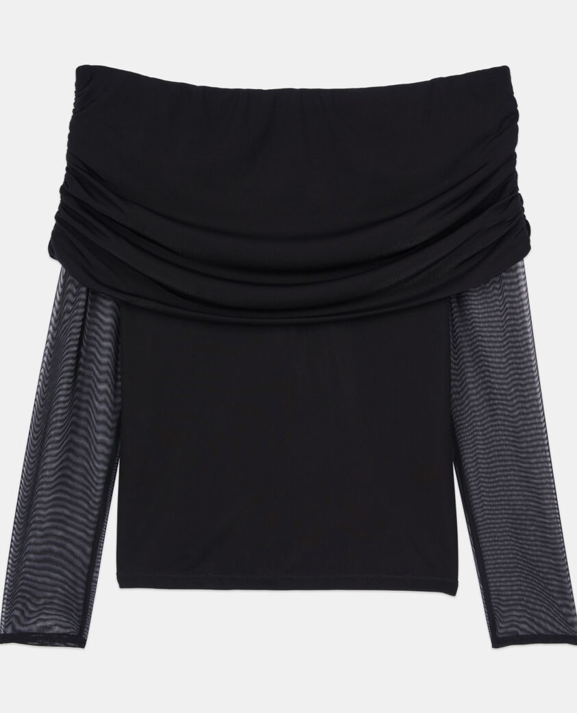 The Kooples WOMEN BLACK black jersey top