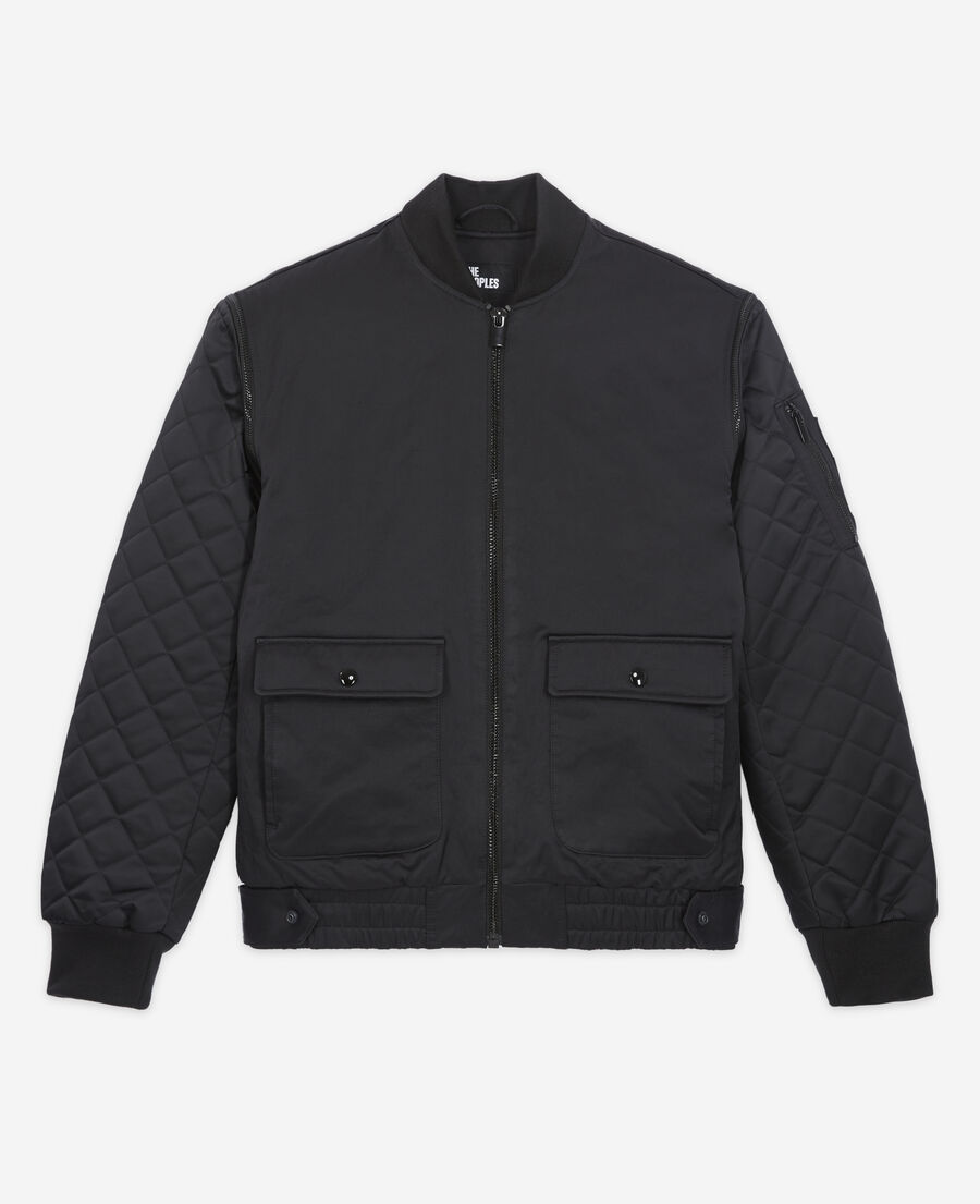 bombers manches amovibles noir