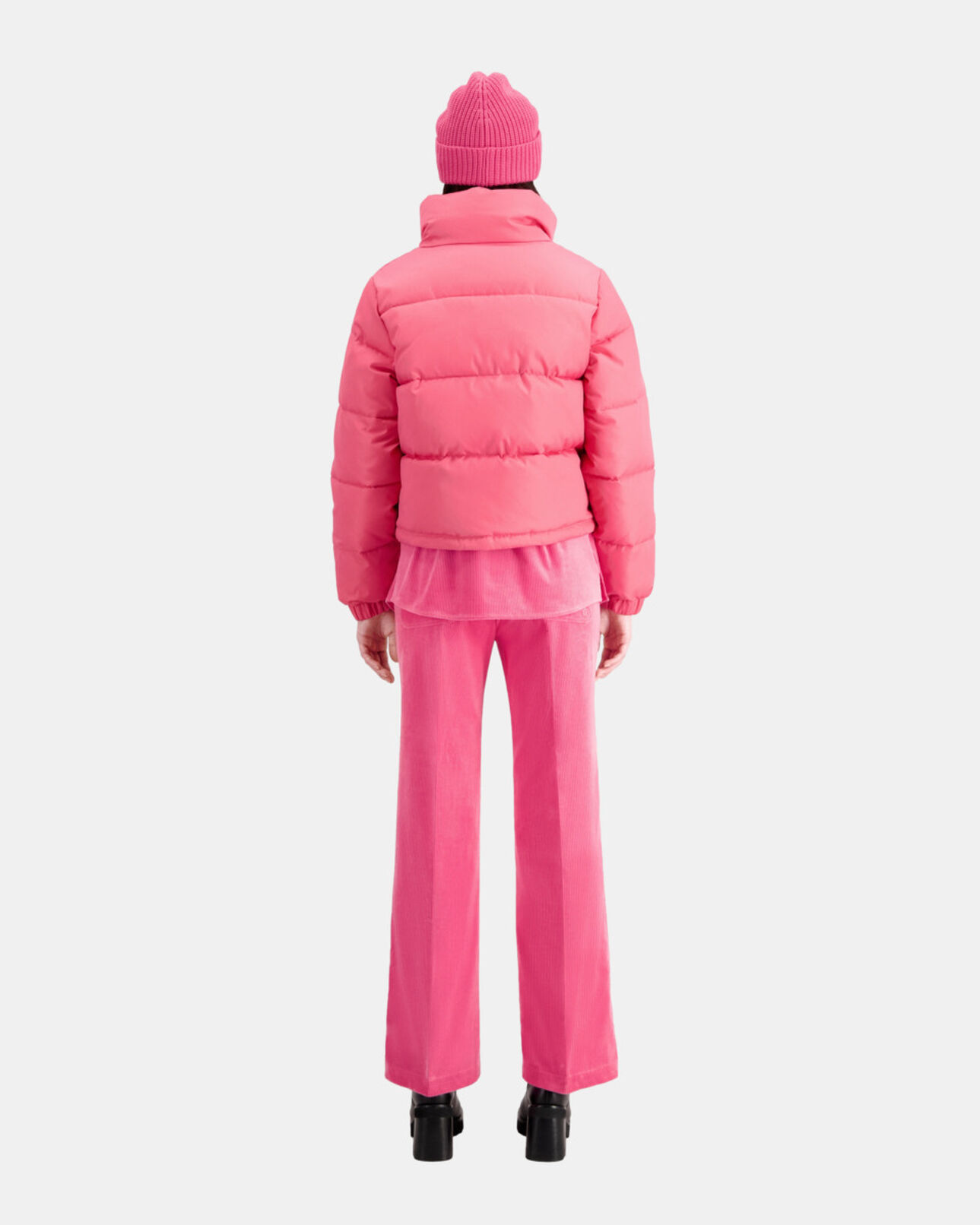 The Kooples FEMME FUSHIA doudoune rose