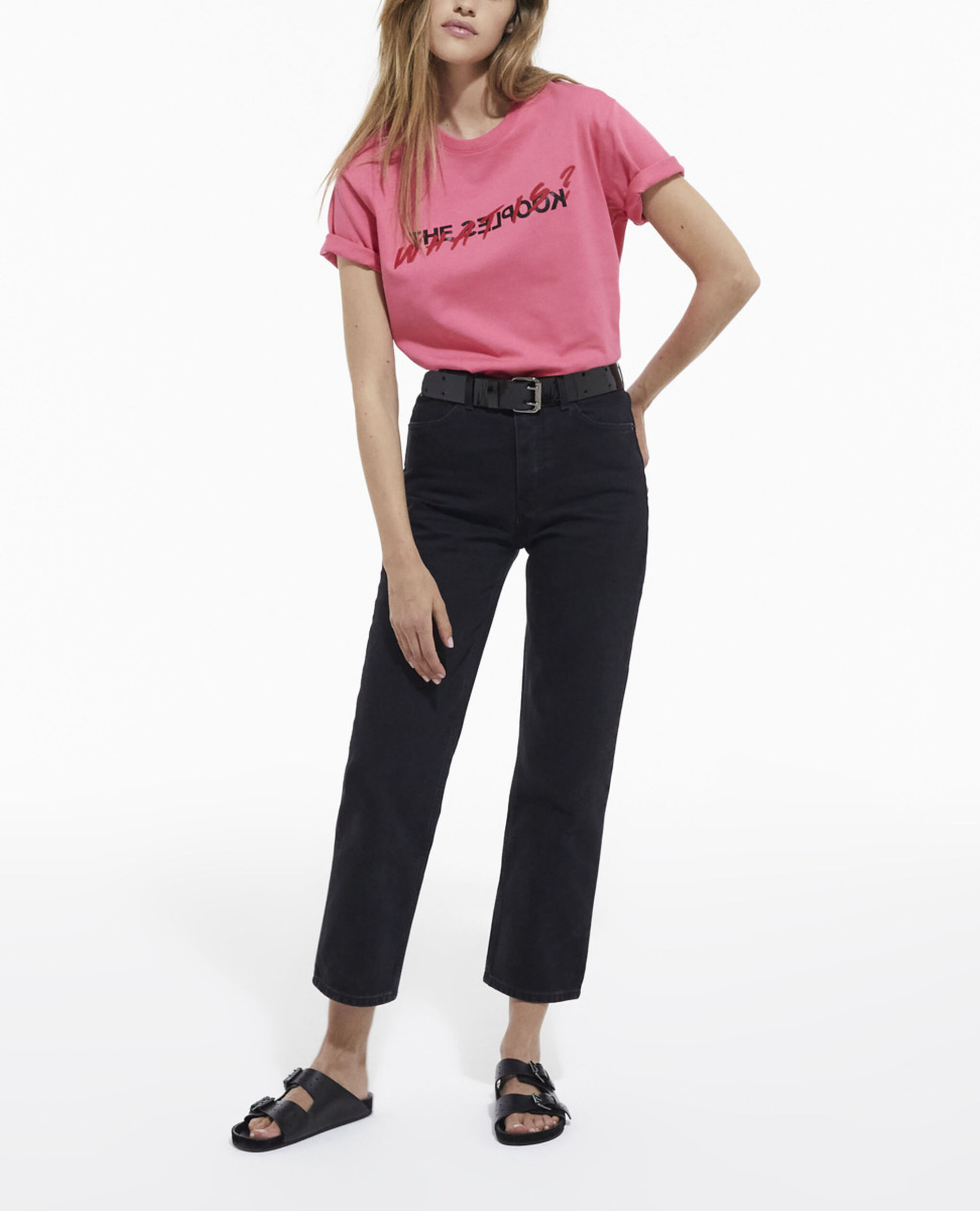 Pink What is T-shirt, OLD ROSE, hi-res image number null