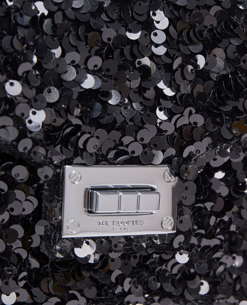 The Kooples WOMEN BLACK emily soft bag with black sequins