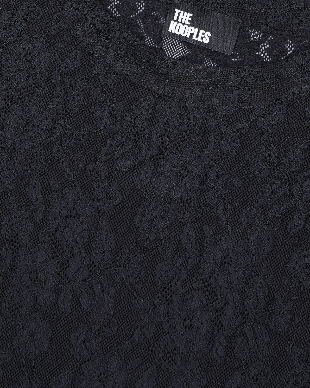The Kooples WOMEN BLACK short black lace skater dress