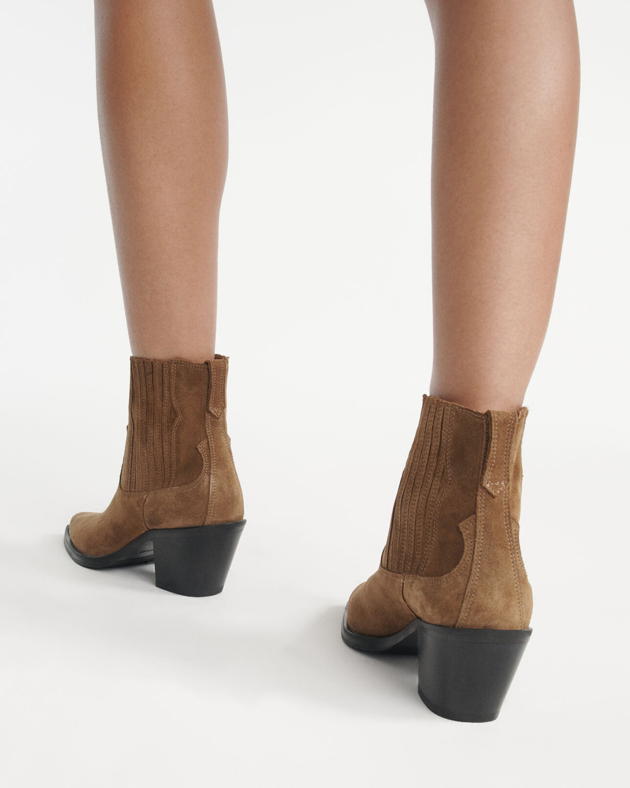 The Kooples DAMEN CAMEL stiefeletten kamelfarben wildleder