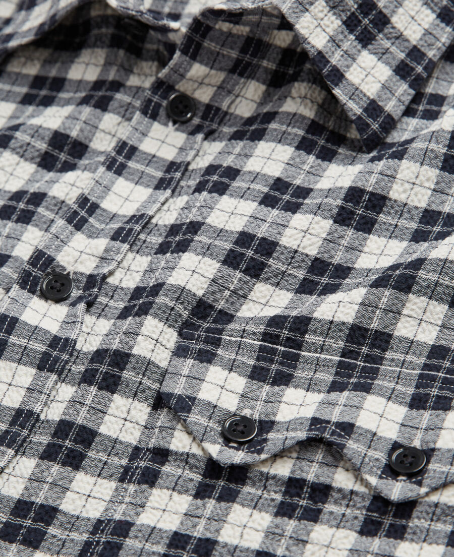 check shirt with classic collar