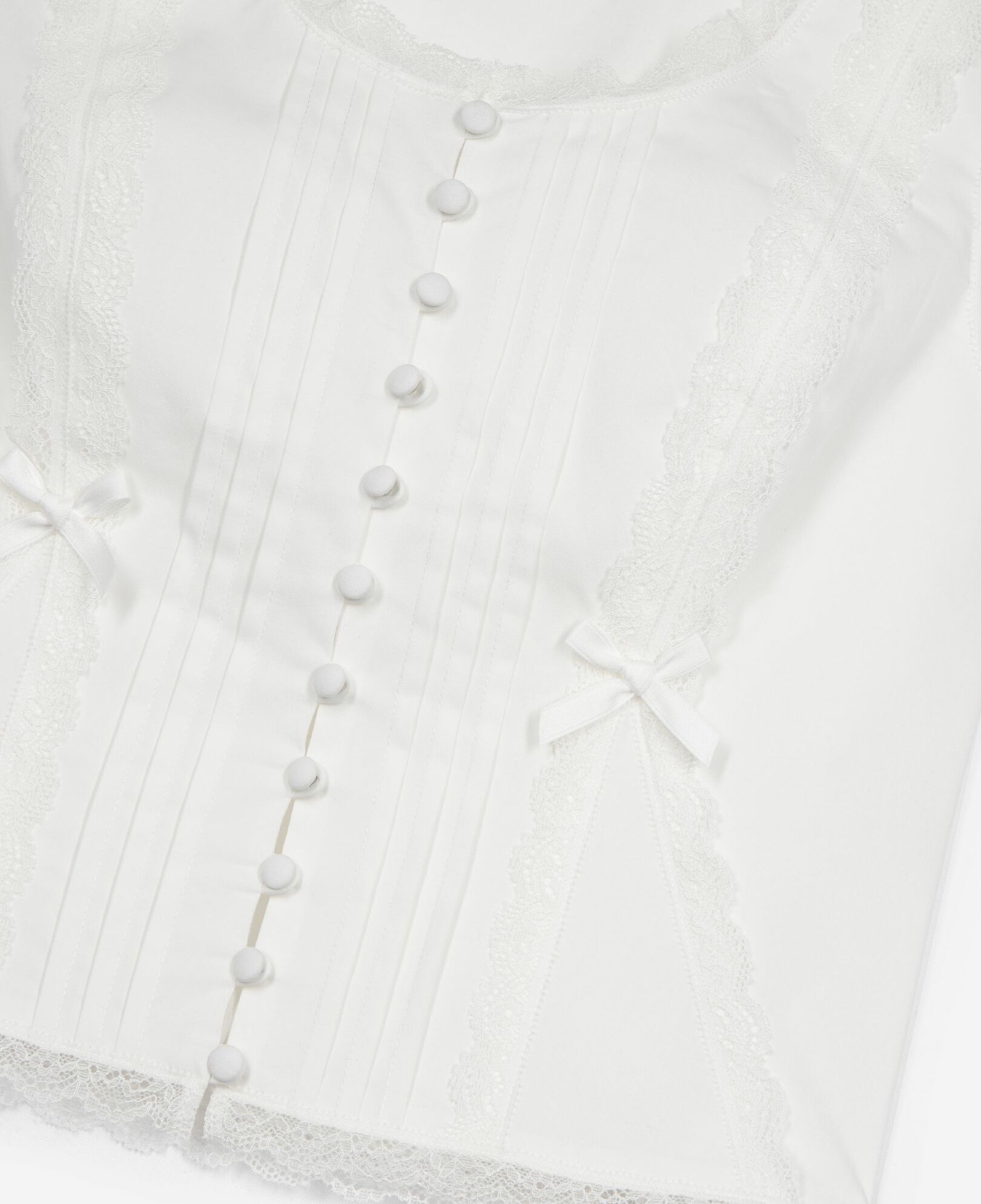 The Kooples WOMEN ECRU ecru lace detail top