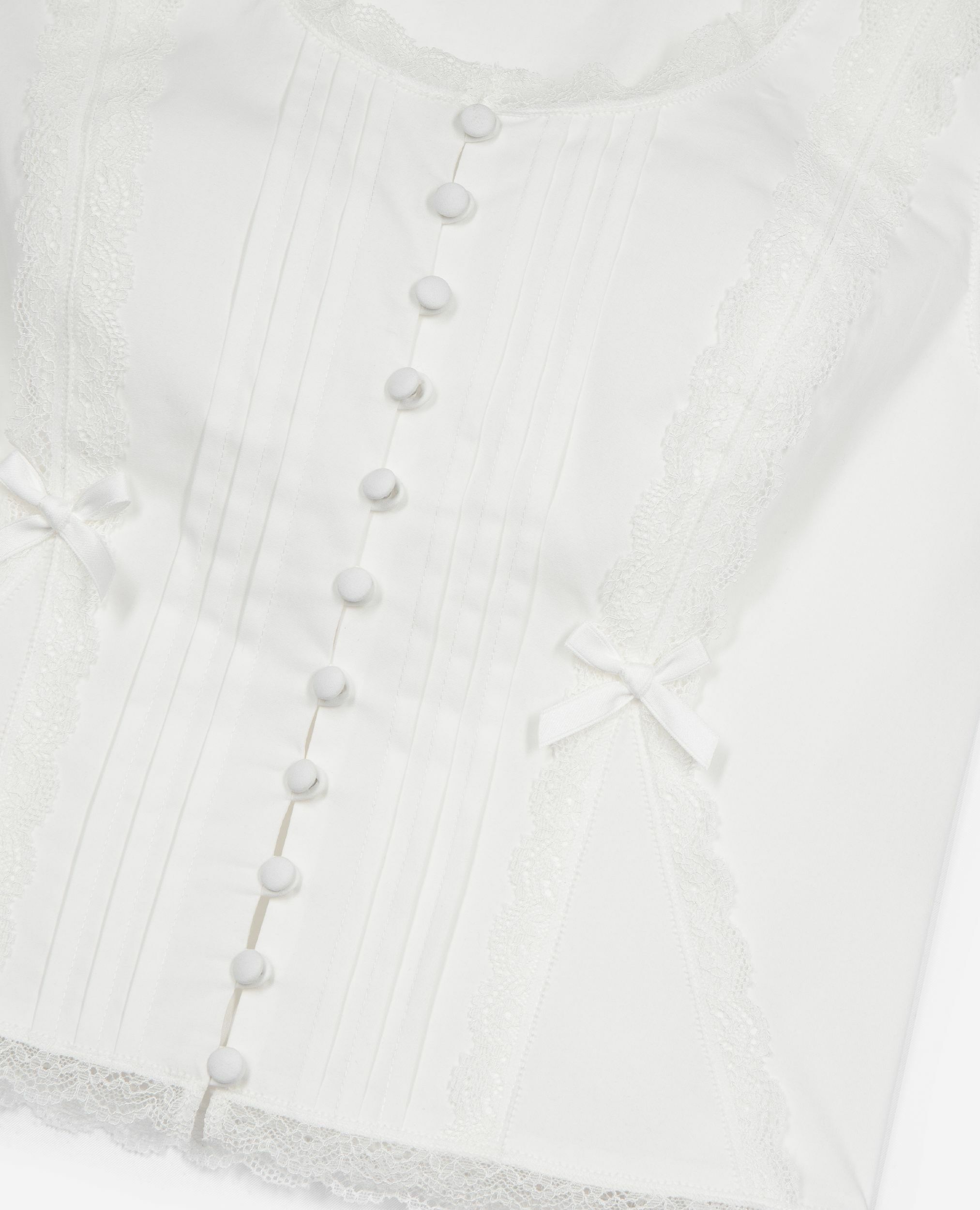 Ecru lace detail top, ECRU, hi-res image number null