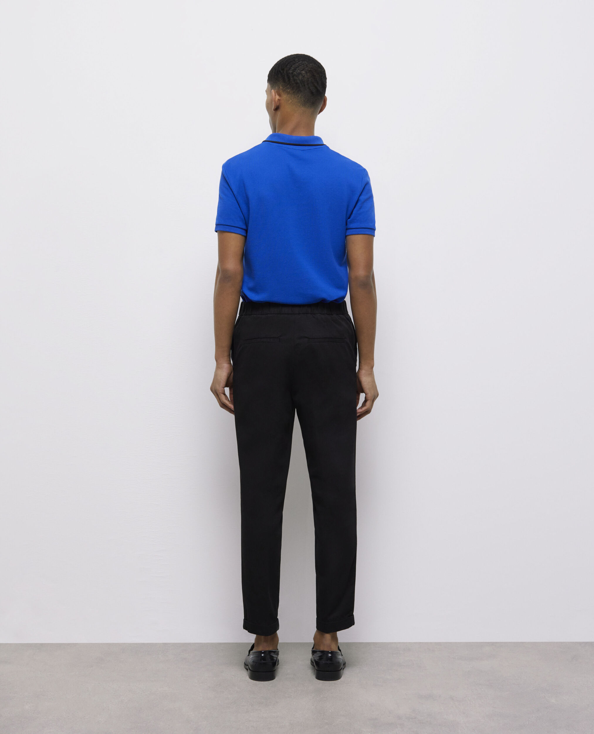 Pantalon droit noir, BLACK, hi-res image number null