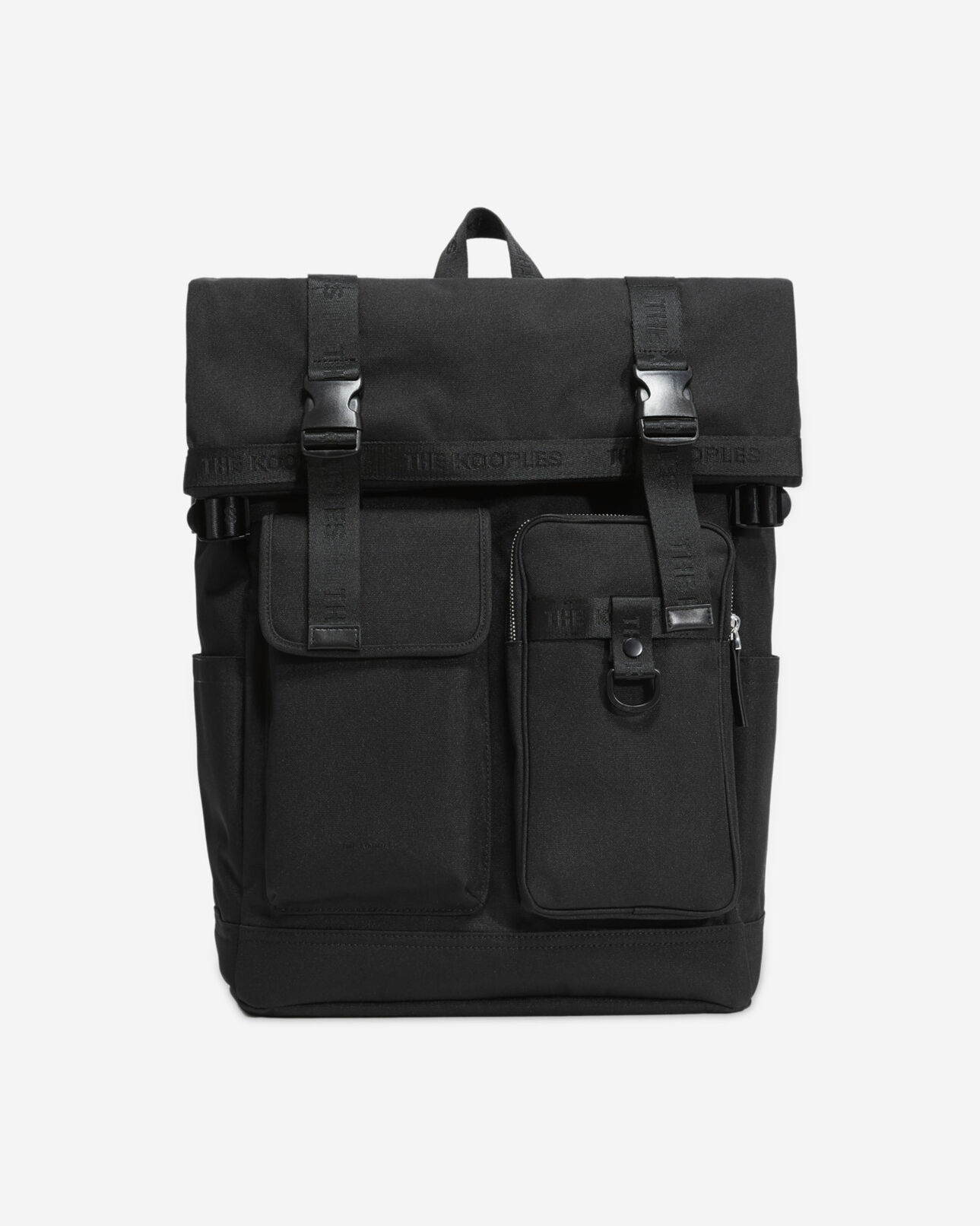 The Kooples HOMME BLACK sac à dos en tissu technique