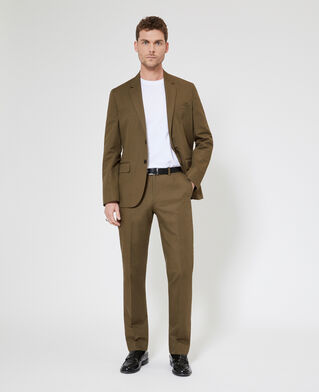 The Kooples HOMME KAKI pantalon de costume droit kaki