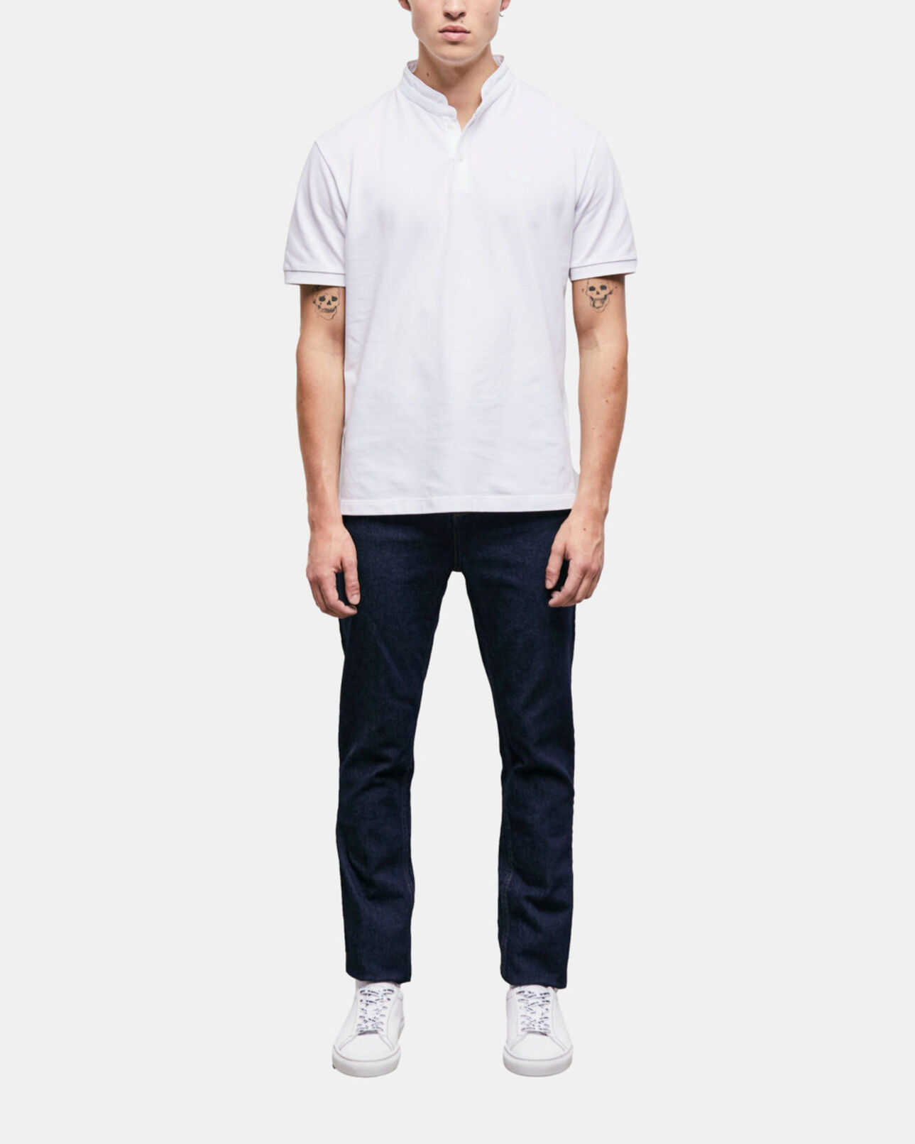 The Kooples HERREN SNOW WHITE weißes poloshirt