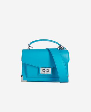The Kooples WOMEN BLUE emily new nano bag in blue leather