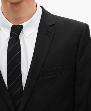 The Kooples H BLACK black wool slim fit suit jacket