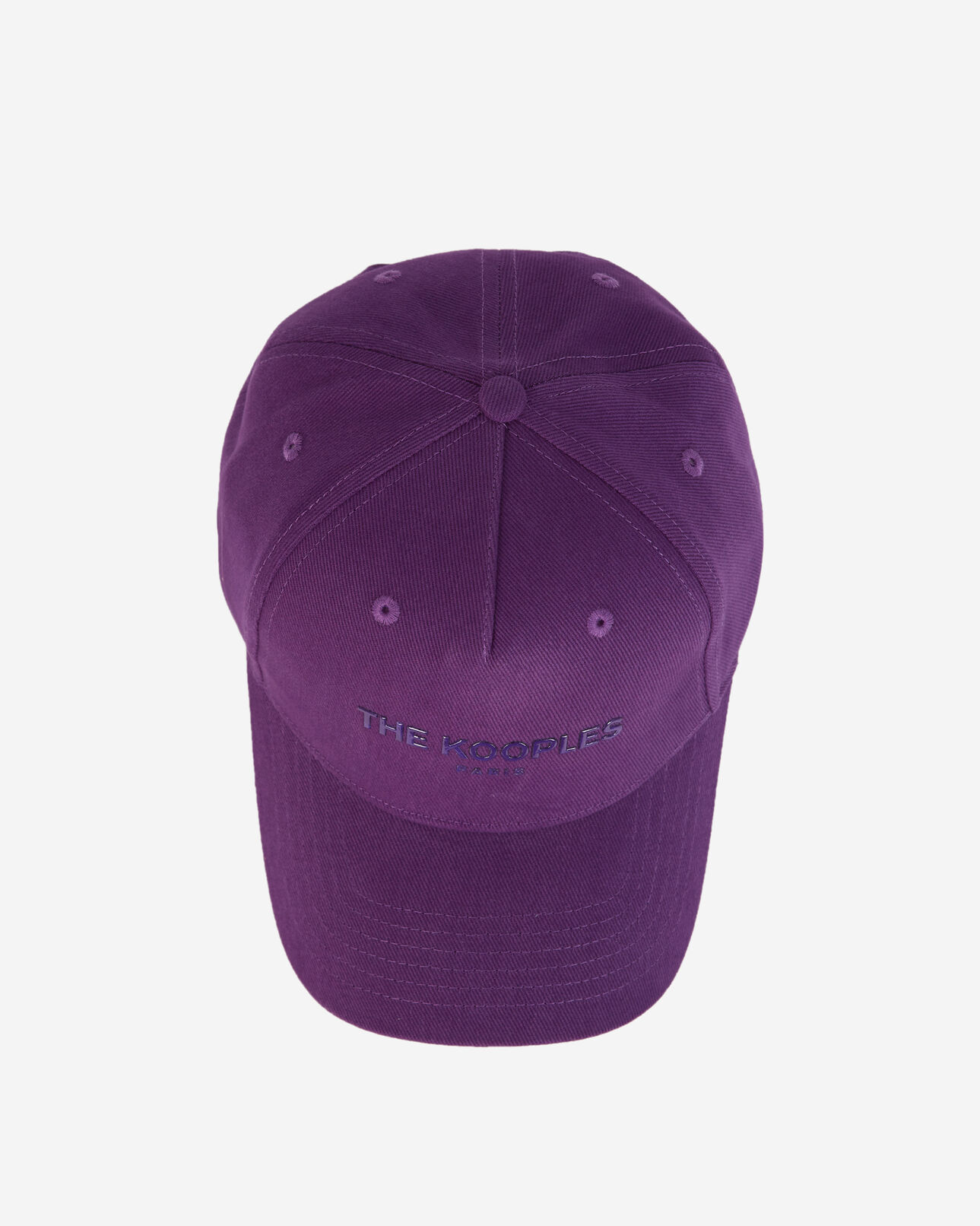 The Kooples MIXED VIOLET purple cotton logo cap