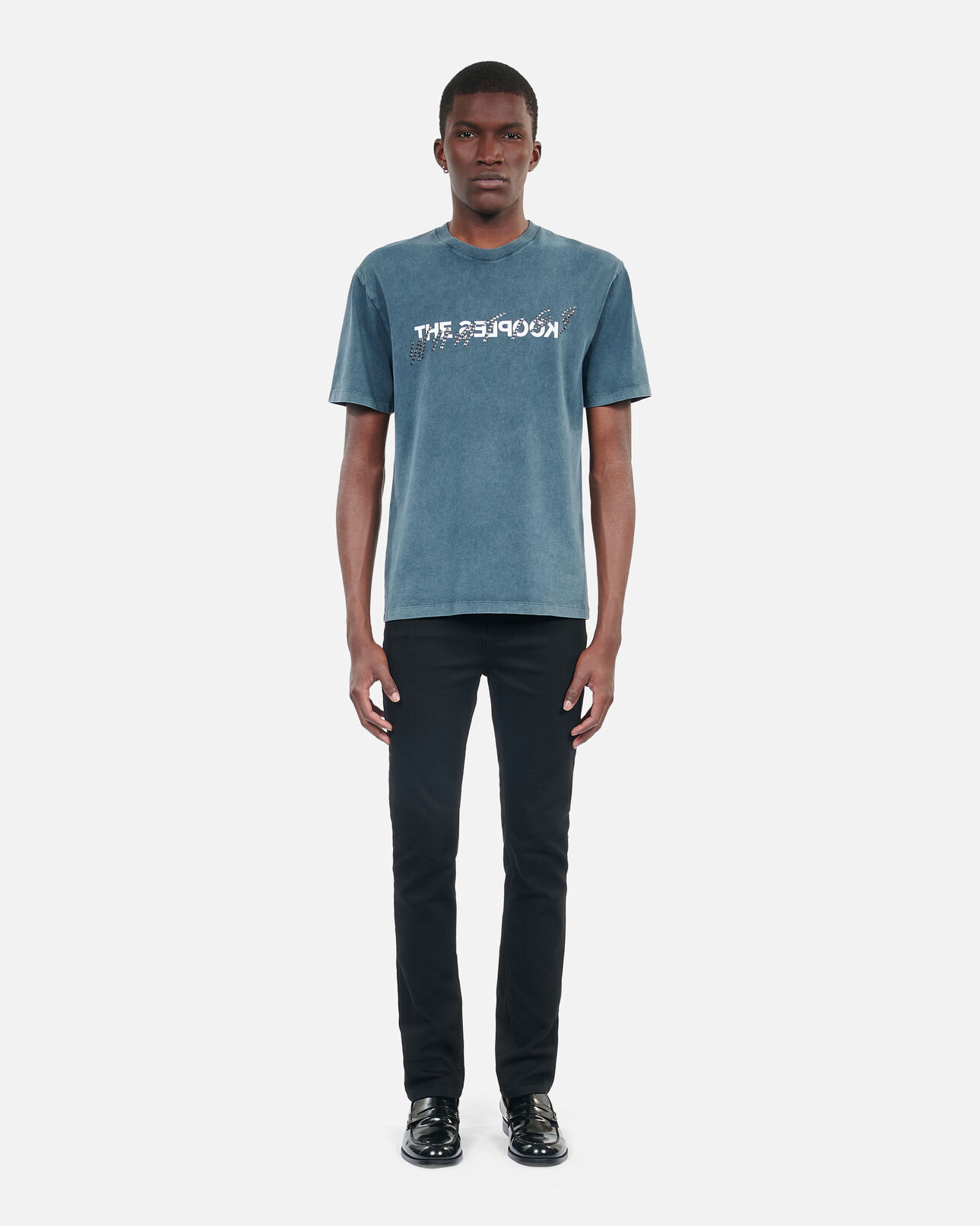 The Kooples HOMME DARK BLUE t-shirt what is avec clous bleu