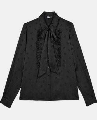 The Kooples WOMEN BLACK black jacquard shirt
