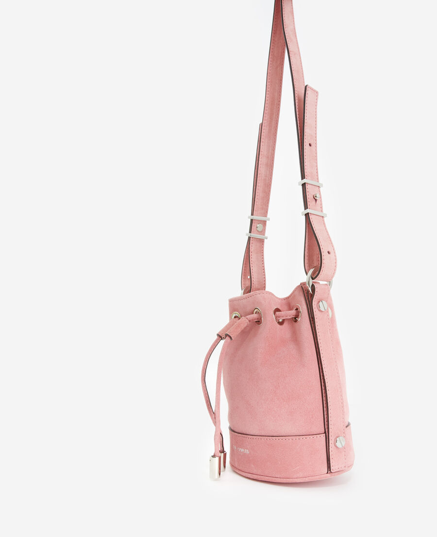 sac small tina en cuir rose