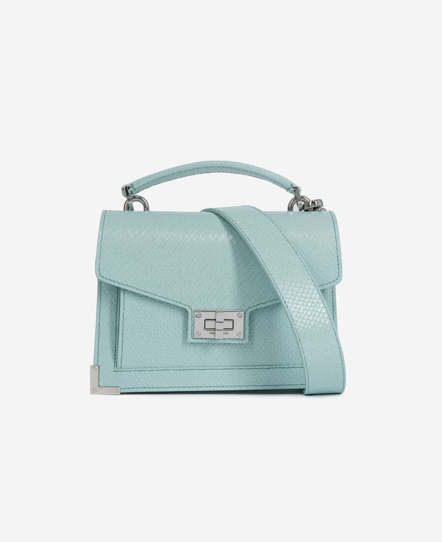 The Kooples FEMME MINT_01 sac emily small en cuir vert