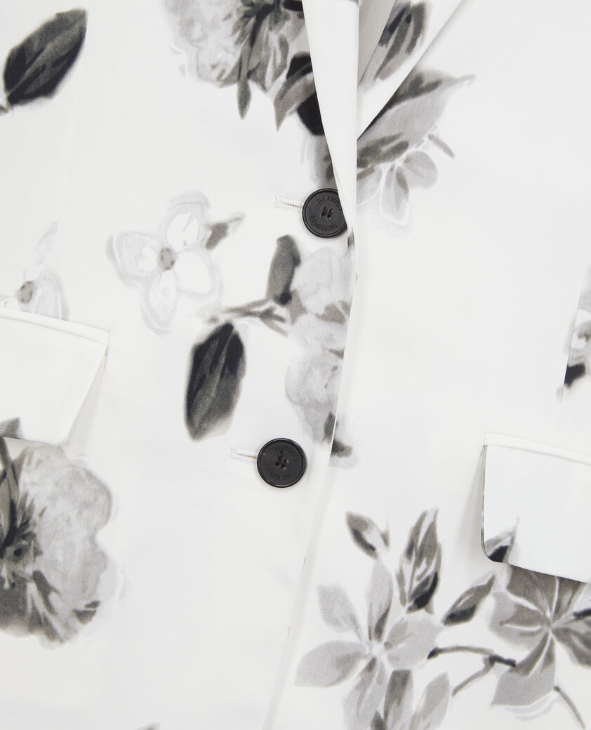 The Kooples FEMME ECRU veste tailleur imprimée