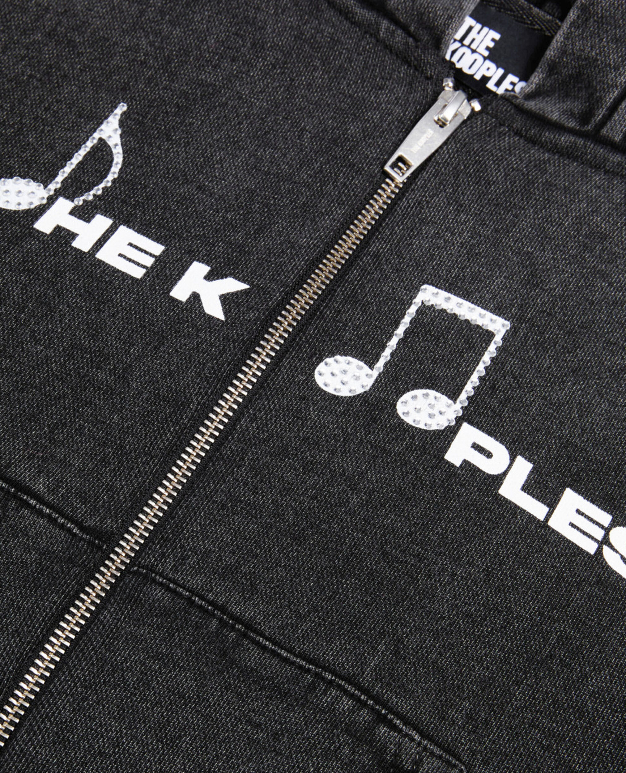 Black hoodie with serigraphy, BLACK WASHED, hi-res image number null