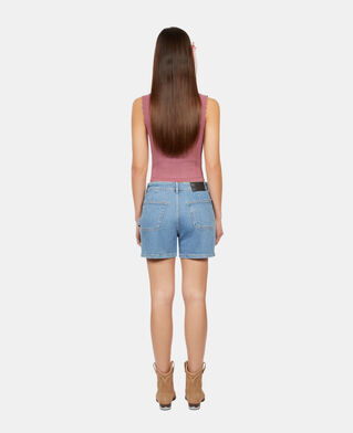 The Kooples F PINK WOOD lilac openwork knit top