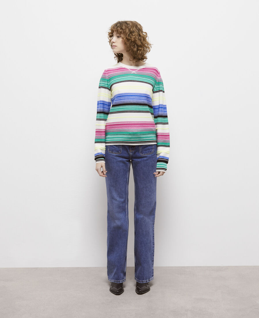 wool printed sweater