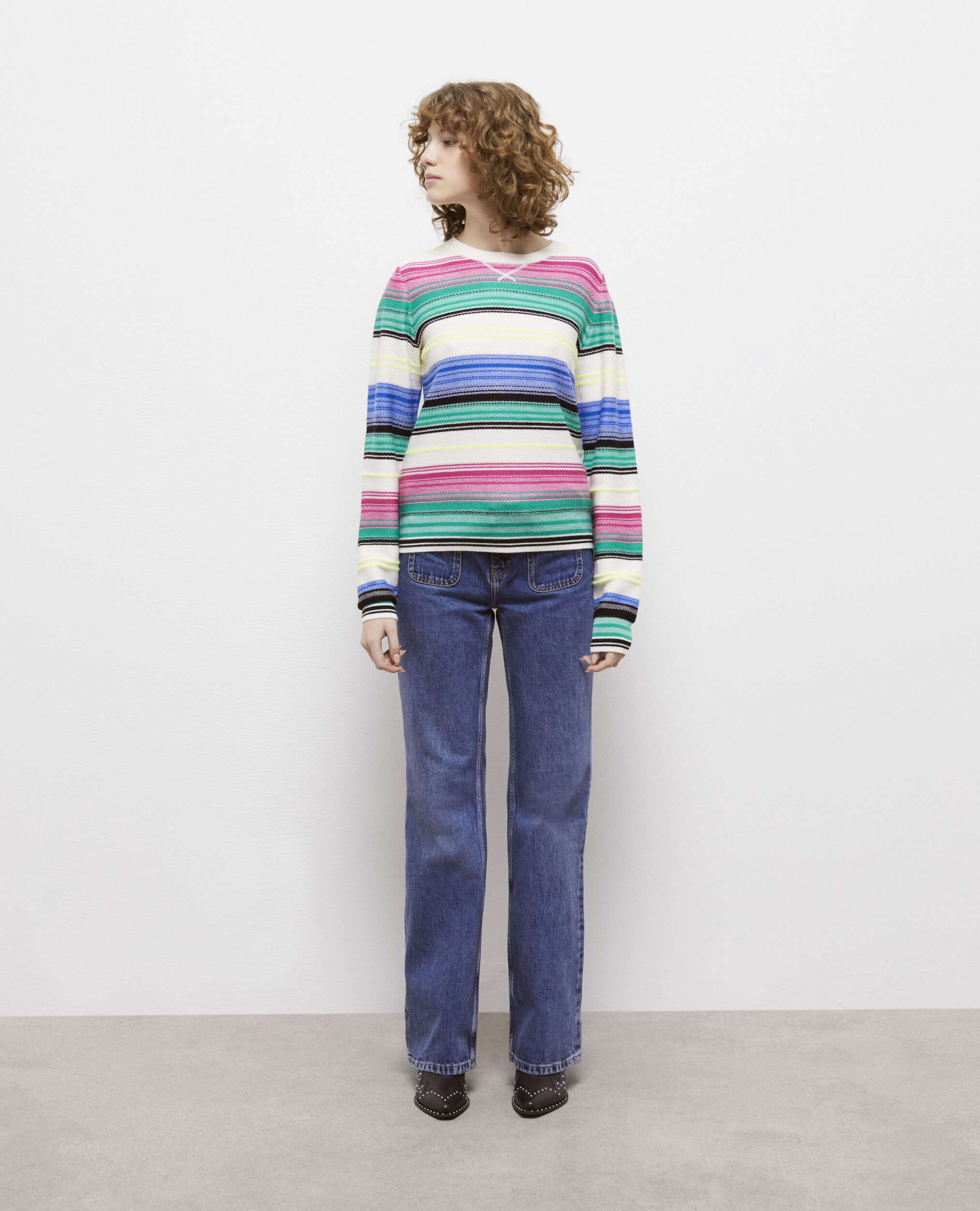 Wool printed sweater, MULTICOLOR, hi-res image number null