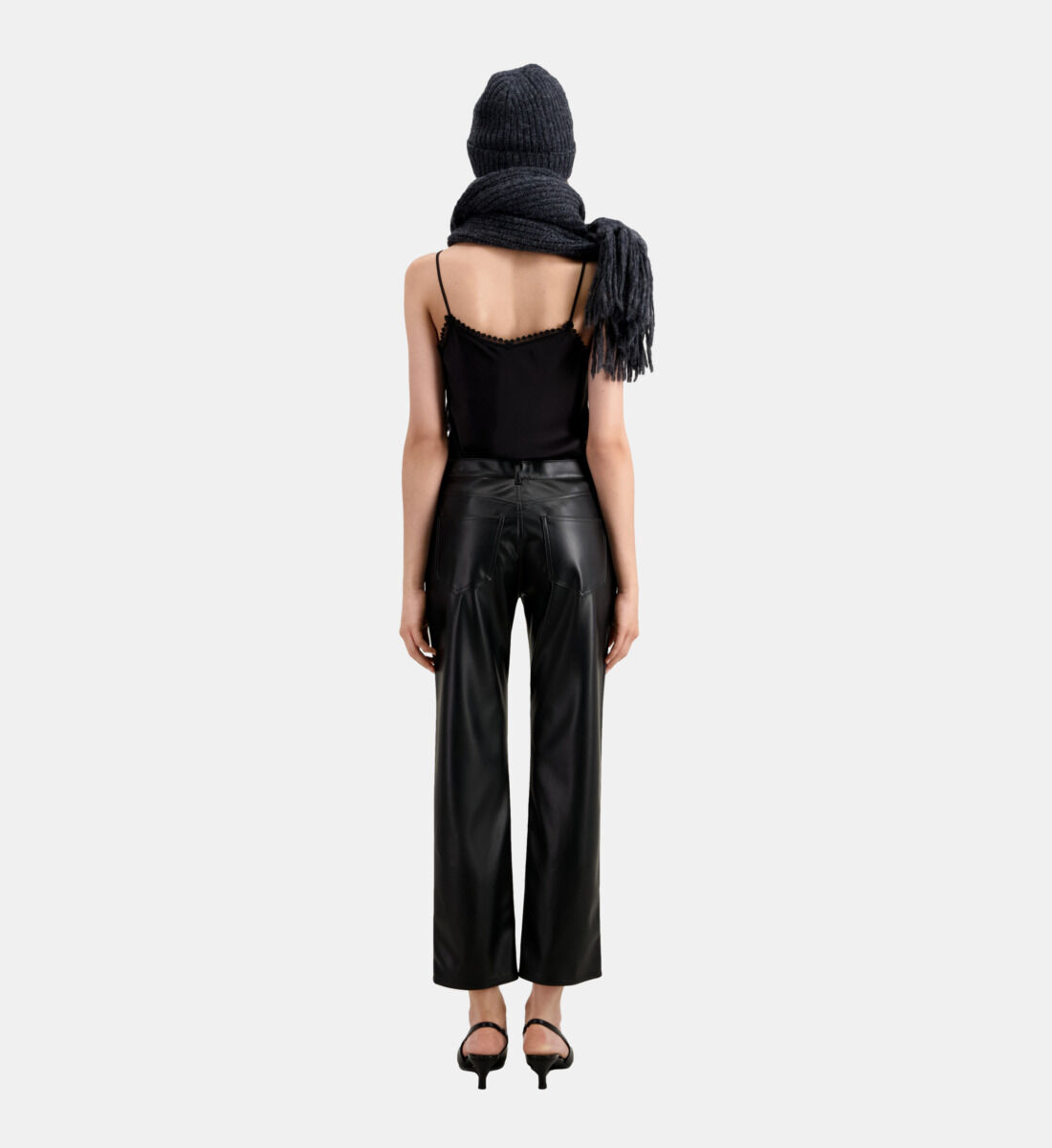 Pantalon cuir hotsell the kooples femme