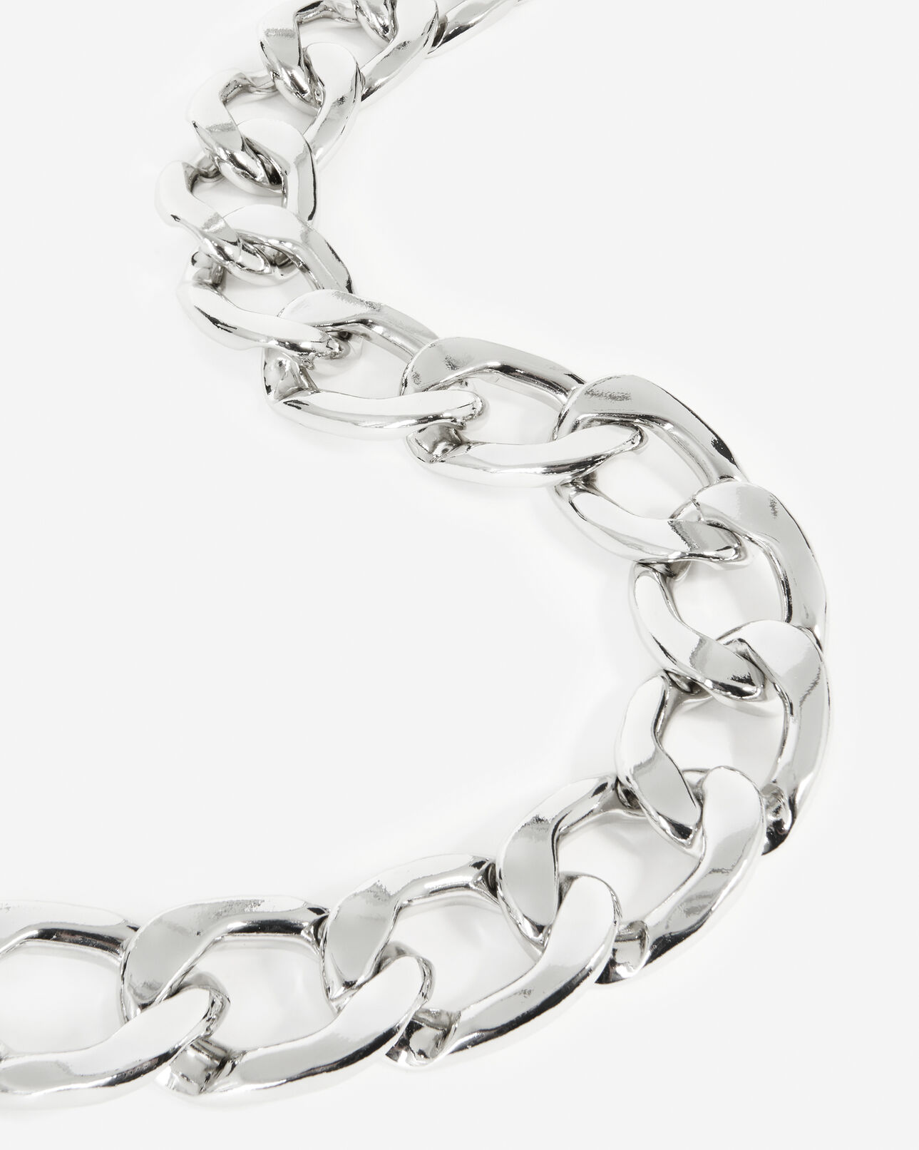 The Kooples FEMME SILVER collier argenté métal à gros maillons