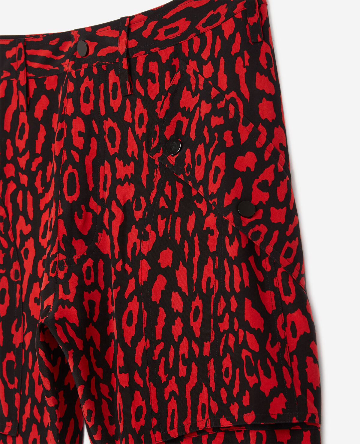Pantalon leopardo rojo sales