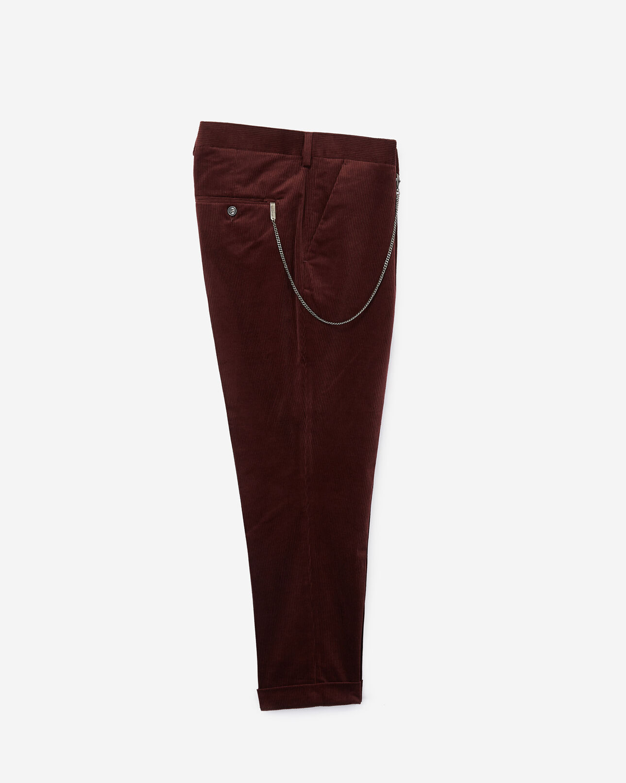 The Kooples HOMME BURGUNDY pantalon velours côtelé bordeaux
