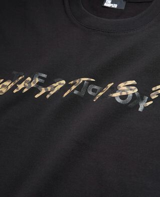 The Kooples WOMEN BLACK what is black and leopard t-shirt