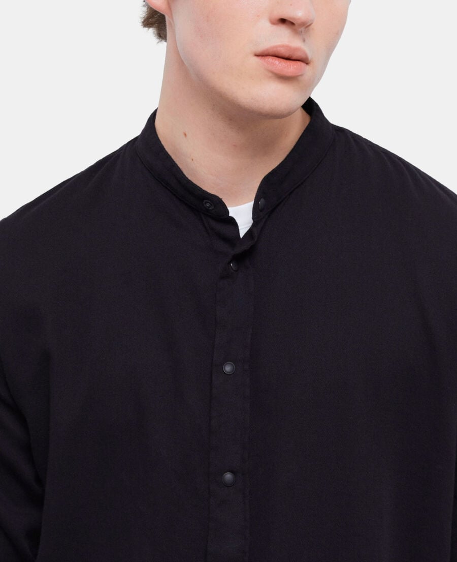 The Kooples HOMME BLACK chemise casual noire