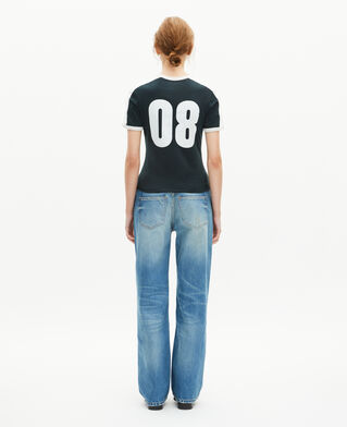 The Kooples F FOREST t-shirt with dark green coat of arms