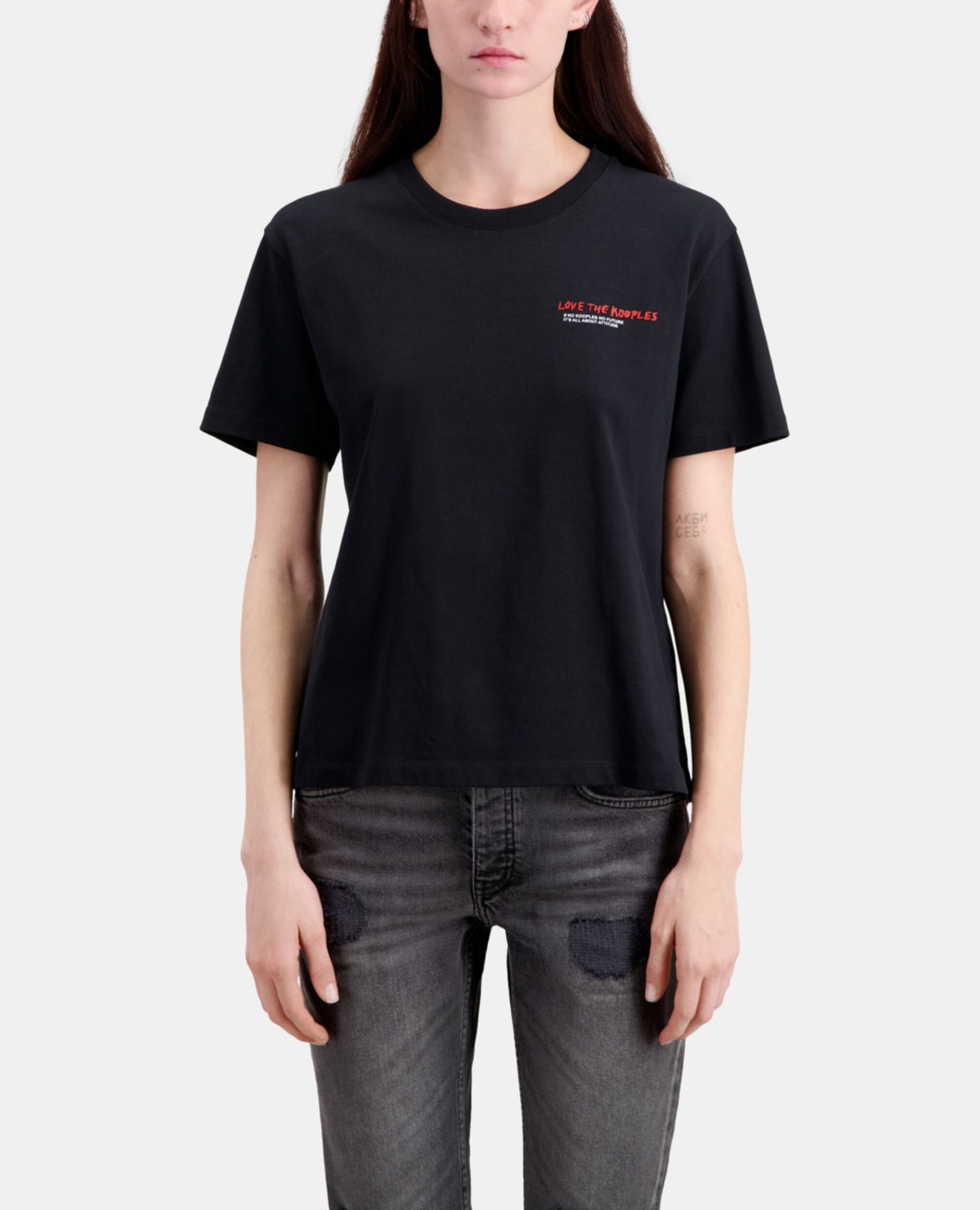 I Love Kooples black T-shirt, BLACK, hi-res image number null