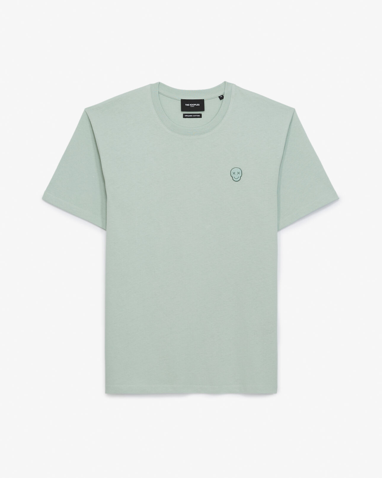 The Kooples HERREN FROSTY GREEN t-shirt mintgrün baumwolle totenkopf