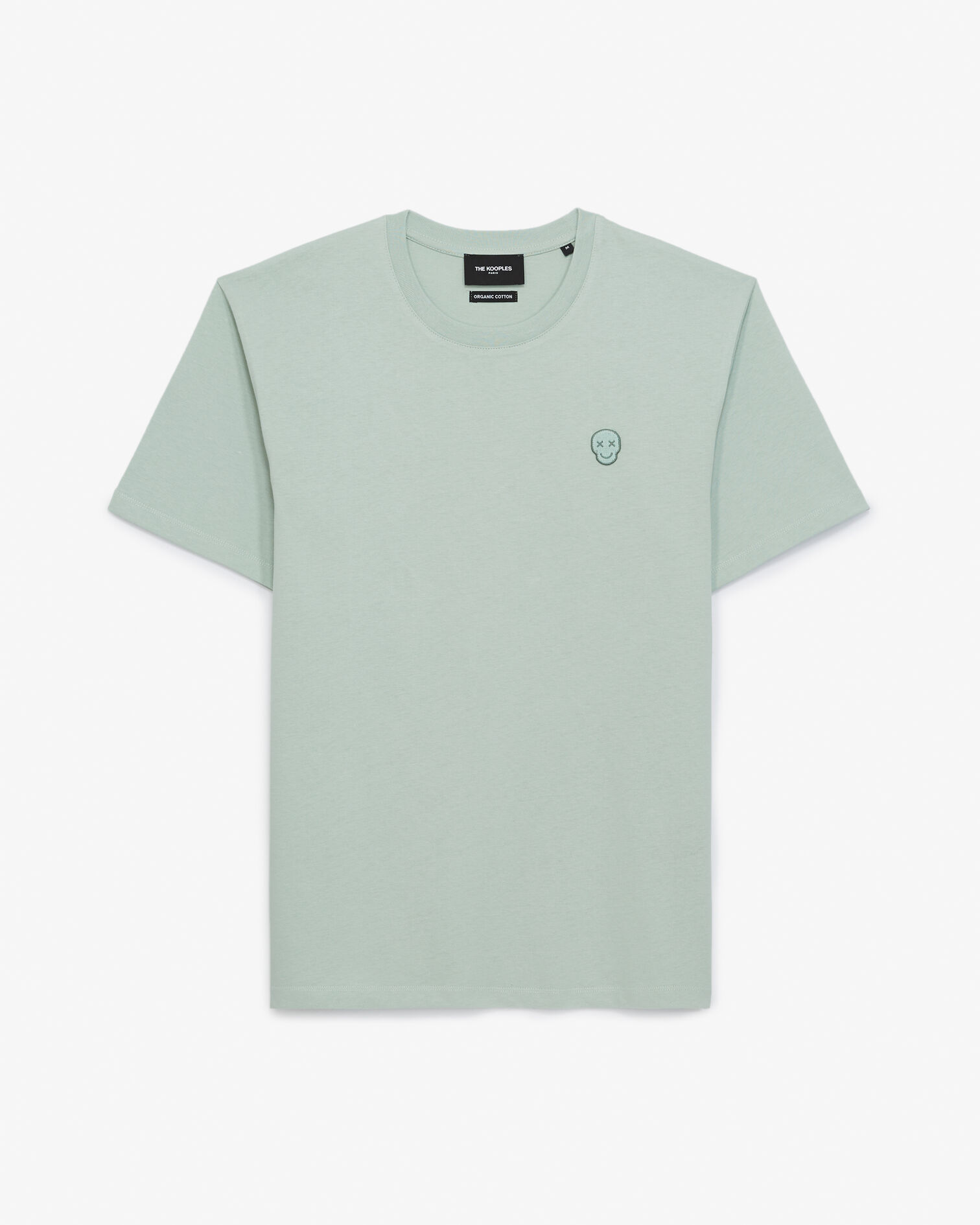T-Shirt mintgrün Baumwolle Totenkopf, FROSTY GREEN, hi-res image number null