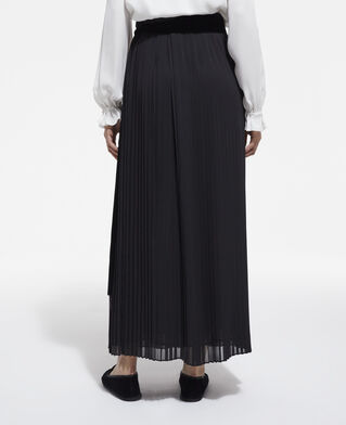 The Kooples FEMME BLACK jupe longue noire