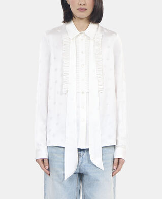The Kooples WOMEN ECRU ecru jacquard shirt