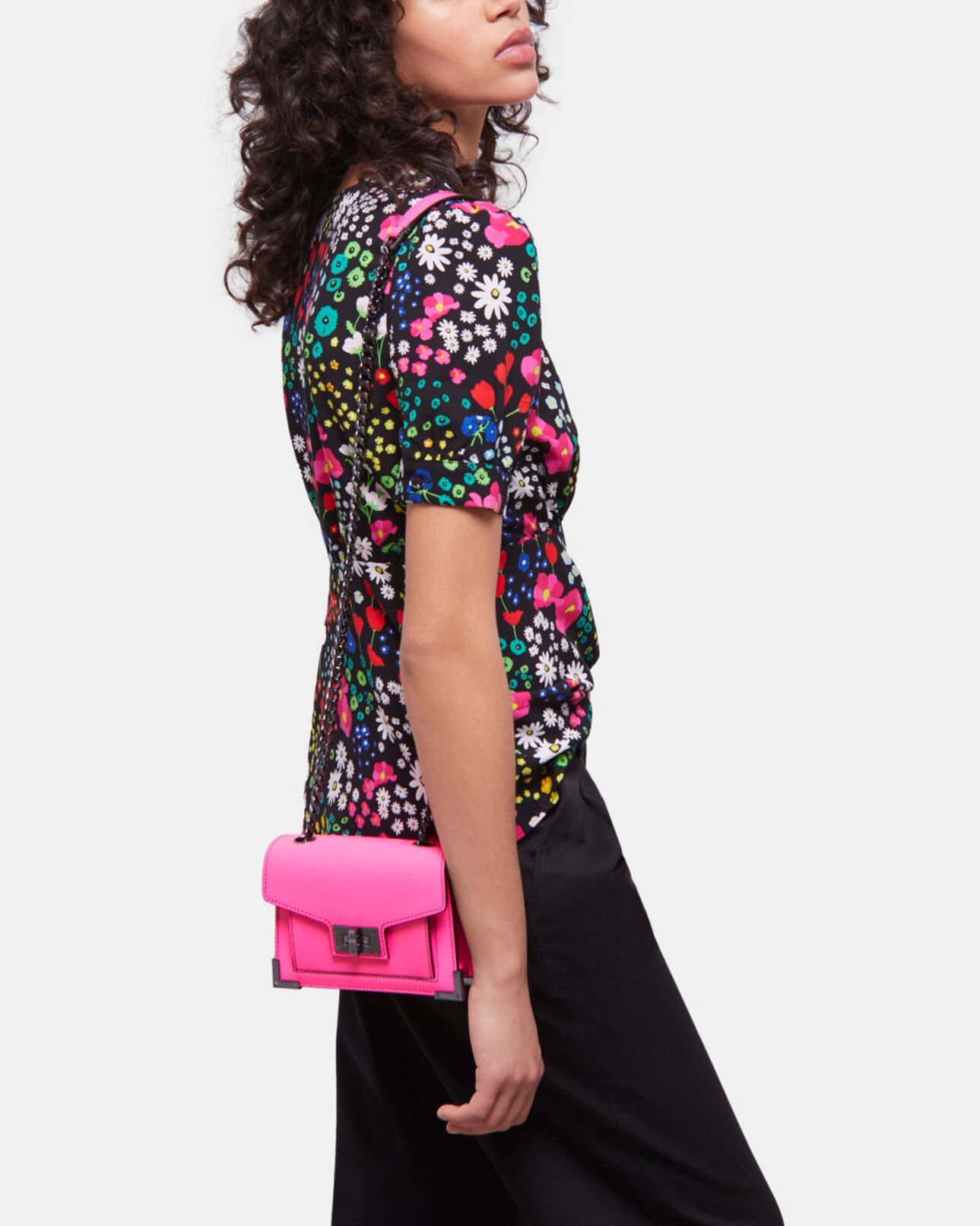 The Kooples FEMME MULTICOLOR top imprimé avec boutonnage